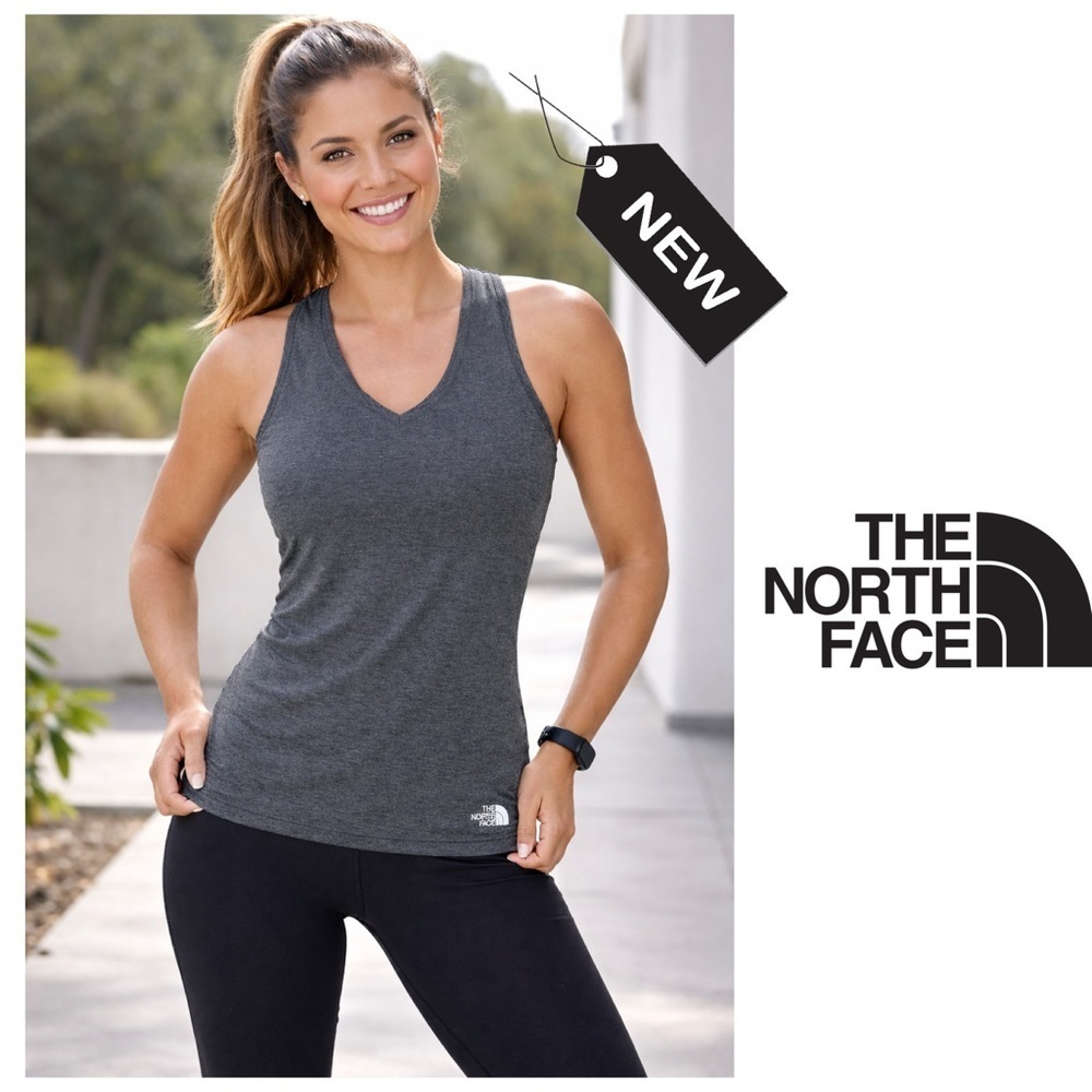 New womans Gray The North Face vapor wick tank top size L
